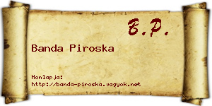 Banda Piroska névjegykártya